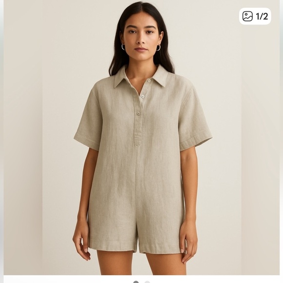 Myrah Penaloza Pants - Myrah Penaloza Linen Romper - Free Size